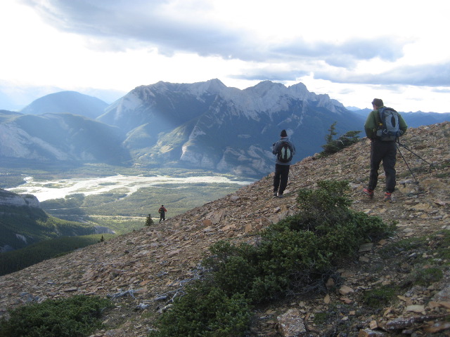 Good light in evening descent