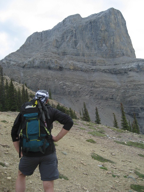 Mark contemplating the route