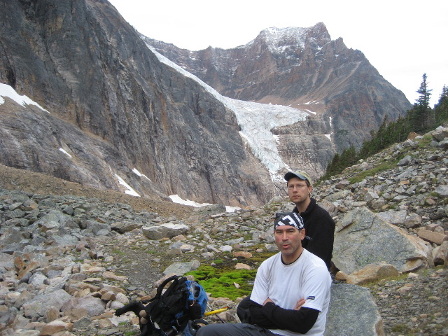 Mark and Nate with glacier