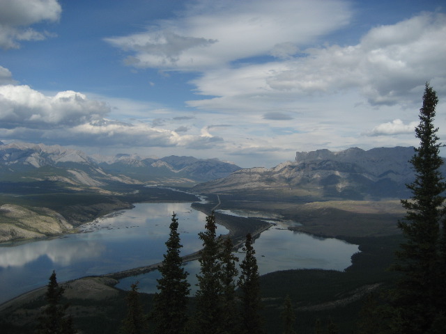 View of Jasper and Edna Lakes from Cinquefoil Mountain