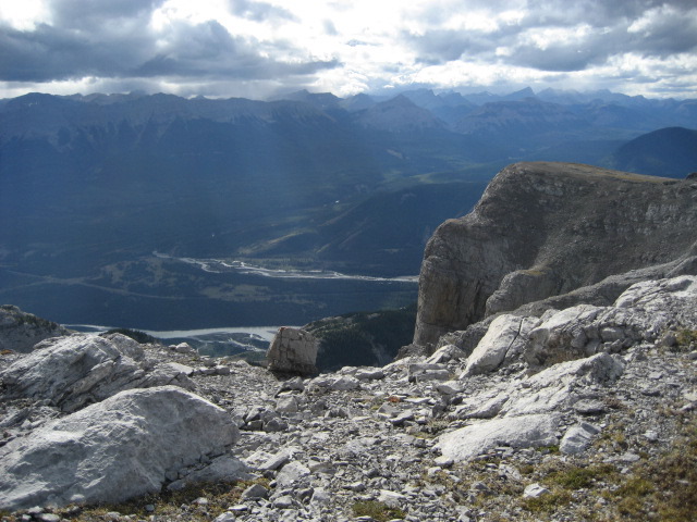 Above Roche Miette cliff