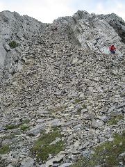 Riding the scree